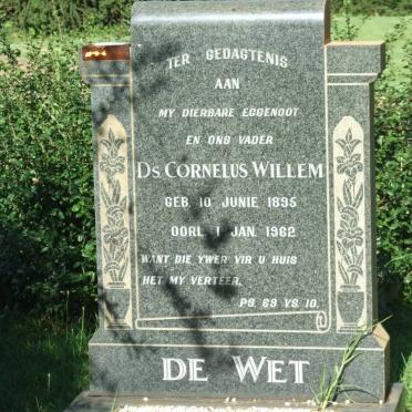WET Cornelus Willem, de 1895-1962