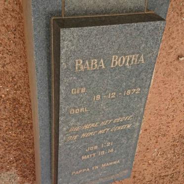 BOTHA 1972-1972