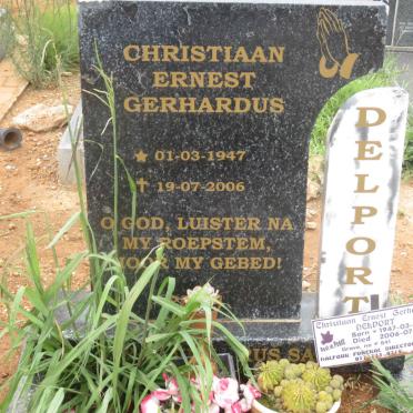 DELPORT Christiaan Ernest Gerhardus 1947-2006