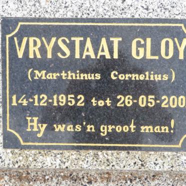 GLOY Marthinus Cornelius 1952-2001