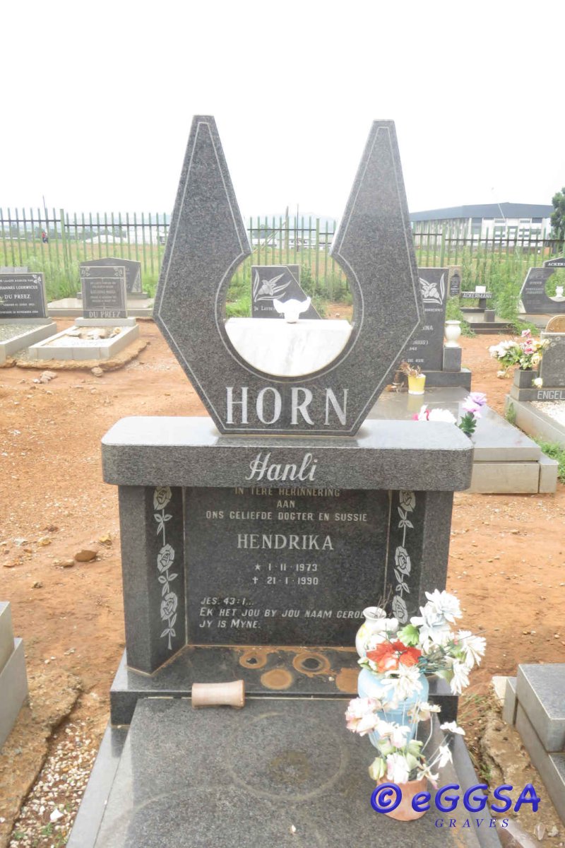 HORN Hendrika 1973-1990