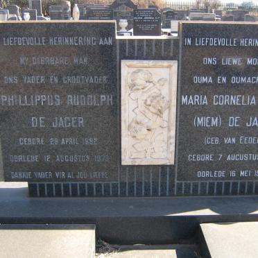 JAGER Phillippus Rudolph, de 1892-1973 &amp; Maria Cornelia Louisa VAN EEDEN 1893-1982
