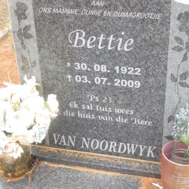NOORDWYK Bettie, van 1922-2009