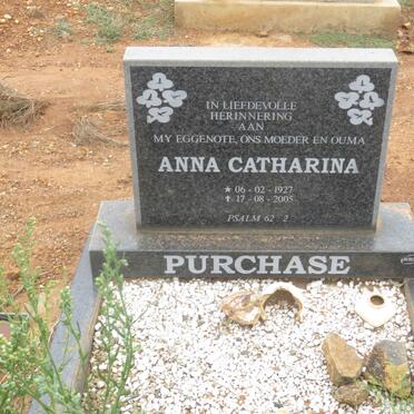 PURCHASE Anna Catharina 1927-2005