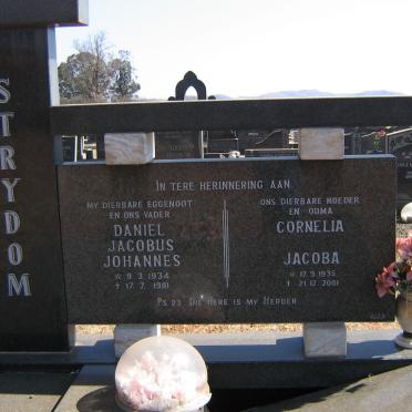 STRYDOM Daniel Jacobus Johannes 1934-1981 &amp; Cornelia Jacoba 1935-2001
