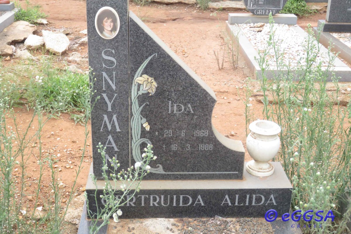 SNYMAN Gertruida Aletta 1968-1988