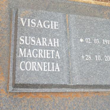VISAGIE Susarah Magrieta Cornelia 1918-2011