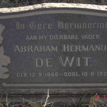 WIT Abraham Hermanus, de 1866-1928