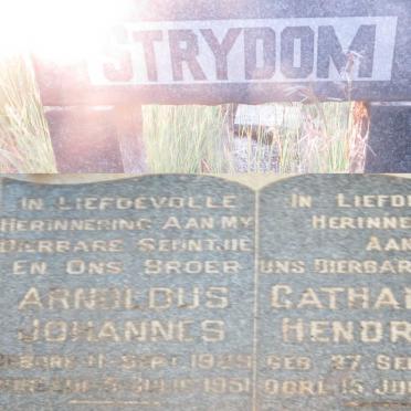 STRYDOM Catharina Hendrina 1889-1959 :: STRYDOM Arnoldus Johannes 1929-1951