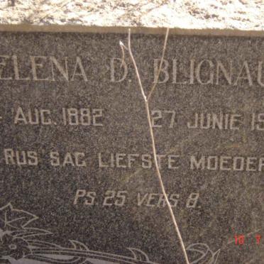 BLIGNAUT Helena D. 1882-1962