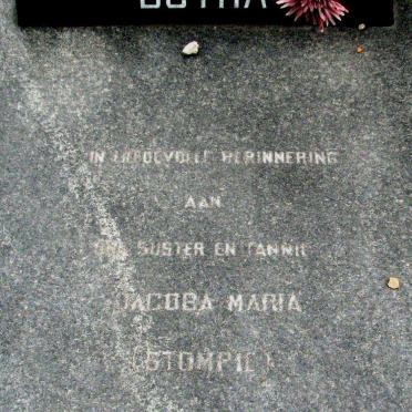 BOTHA Jacoba Maria