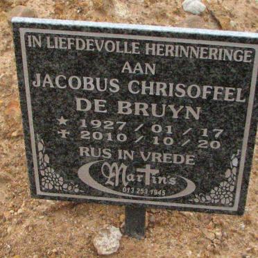 BRUYN Jacobus Christoffel, de 1927-2010
