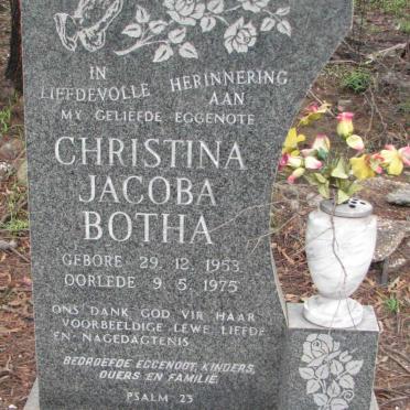 BOTHA Christina Jacoba 1953-1975
