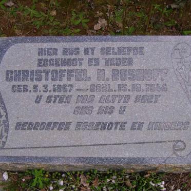 BOSHOFF Christoffel H. 1867-1944