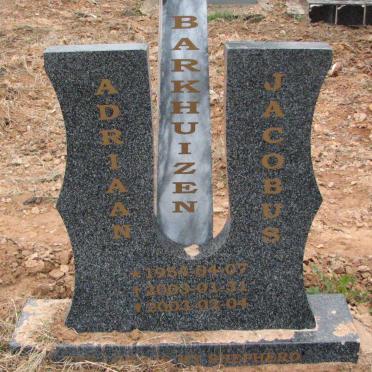 BARKHUIZEN Adriaan Jacobus 1954-2003
