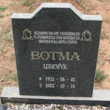 BOTMA Lodewyk 1932-2002