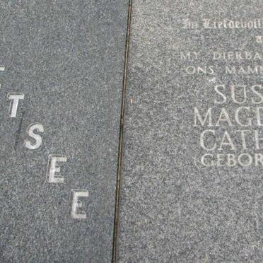 COETSEE Abraham Stefanus 1935-1989 &amp; Susanna Magdalena Catharina STOLS 1936-1991