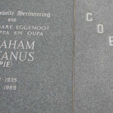 COETSEE Abraham Stefanus 1935-1989 &amp; Susanna Magdalena Catharina STOLS 1936-1991 