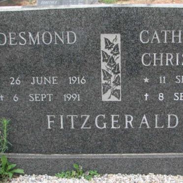 FITZGERALD Desmond 1916-1991 &amp; Catherina Christina 1918-1997