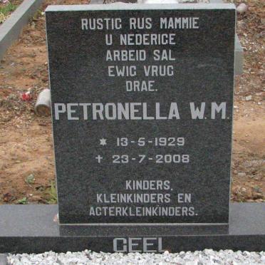 GEEL Petronella W.M. 1929-2008