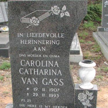 GASS Carolina Catharina, van 1907-1993
