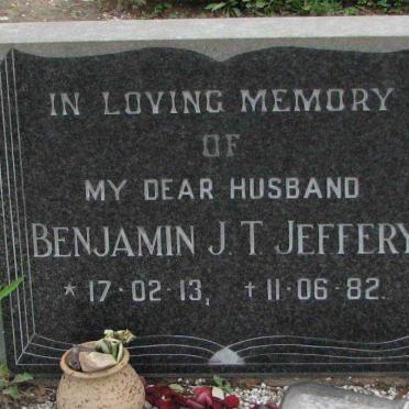 JEFFERY Benjamin J.T. 1913-1982