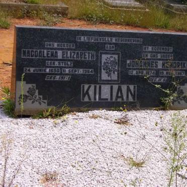 KILIAN Johannes Hendrik 1874-1967 &amp; Magdalena Elizabeth STOLZ 1890-1984