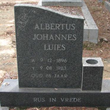 LUIES Albertus Johannes 1896-1983