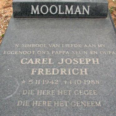 MOOLMAN Carel Joseph Fredrich 1942-1988