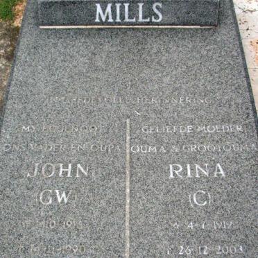MILLS G.W. 1915-1990 &amp; C. 1919-2003