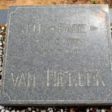 NIEKERK J.M., van 1930-1980