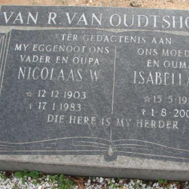 OUDTSHOORN Nicolaas W., van R. van 1903-1983 &amp; Isabella C. 1913-2002