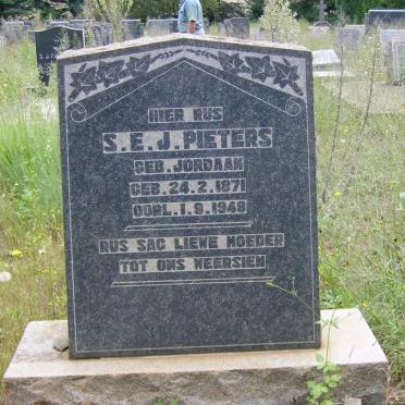 PIETERS S.E.J. nee JORDAAN 1871-1948