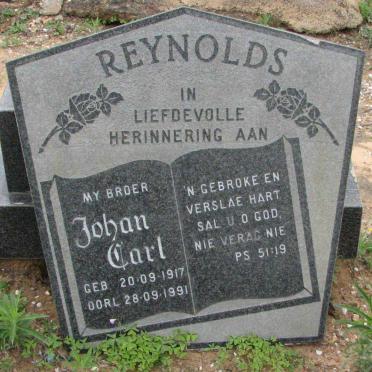 REYNOLDS Johan Carl 1917-1991