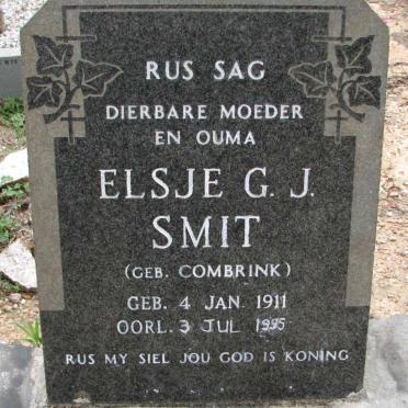 SMIT Elsie G.J. nee COMBRINK 1911-1995