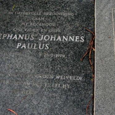SCHUTTE Stephanus Johannes Paulus 1905-1994 &amp; Johanna Elizabeth 1915-2004 