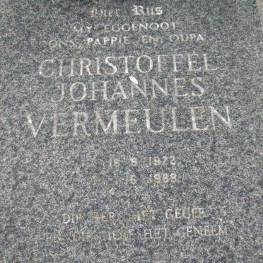 VERMEULEN Christoffel Johannes 1922-1988