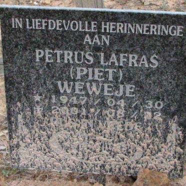 WEWEJE Petrus Lafras 1947-2001