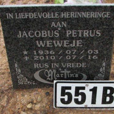 WEWEJE Jacobus Petrus 1936-2010