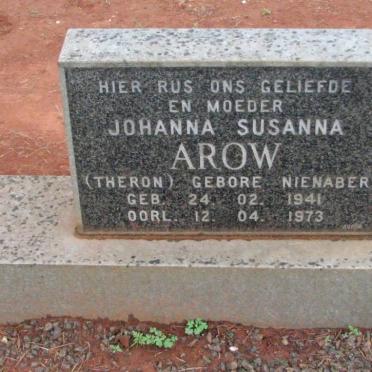 AROW Johanna Susanna formerly THERON nee NIENABER 1941-1973