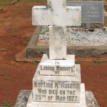 AUCAMP Martina M.  -1927