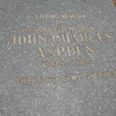 ASPDEN John Charles 1895-1969
