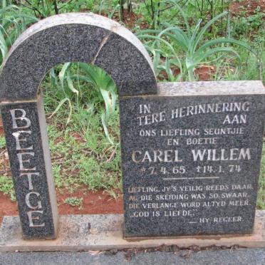 BEETGE Carel Willem 1965-1974