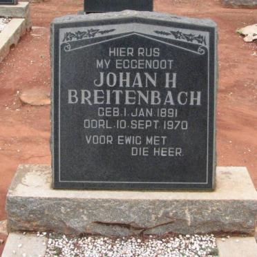 BREITENBACH Johan H. 1891-1970