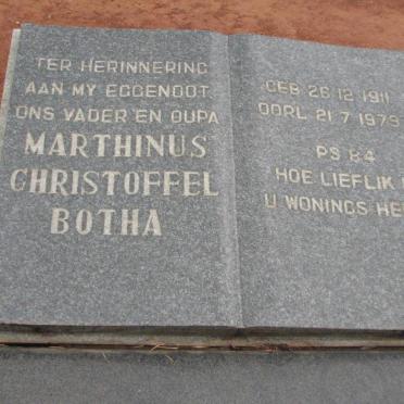 BOTHA Marthinus Christoffel 1911-1979