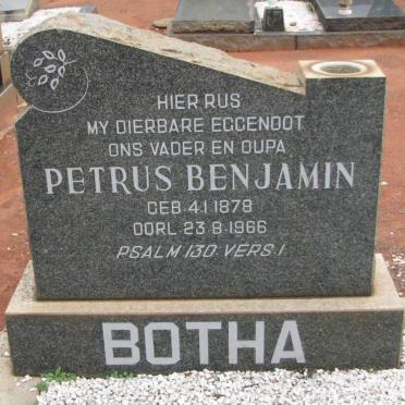 BOTHA Petrus Benjamin 1878-1966