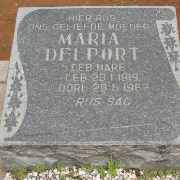 DELPORT Maria nee MARÉ 1919-1962