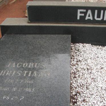 FAURE Jacobus Christiaan 1916-1983