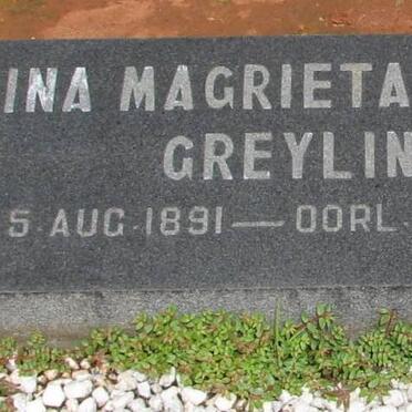GREYLING Dina Magrieta Aletta 1891-1983