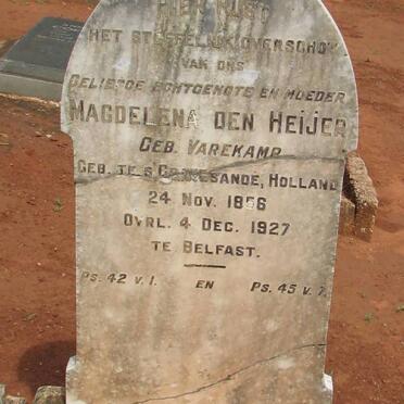 HEIJER Magdelena, den nee VAREKAMP 1856-1927